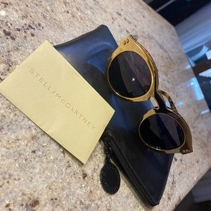 Stella McCartney gold mirrored sunglasses